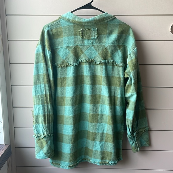 We The Free So Long Summer Plaid Flannel Shirt - Extra Small - Picture 5 of 6